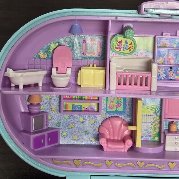 90s Polly Pocket Baby Stampin Playground Bluebird Mini Toy Art Set Cute Kawaii - Picture 5 of 16